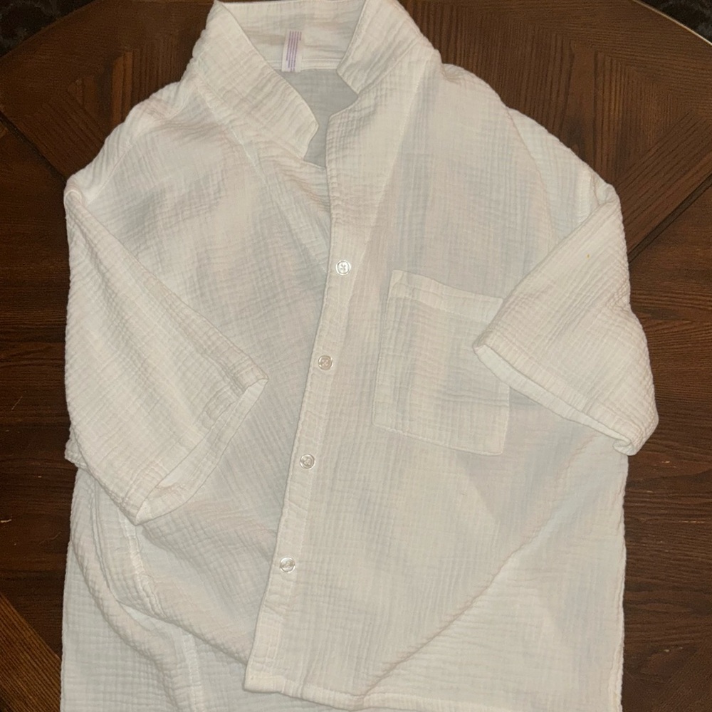 White Button-Up Shirt